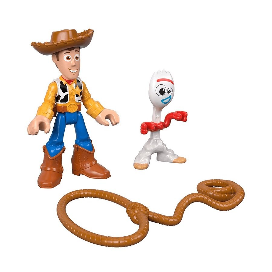 Mother's Day Sale - Fisher-Price Imaginext Disney Pixar Toy Story 4 - Woody and Forky - One-Day Deal-A-Palooza:£10