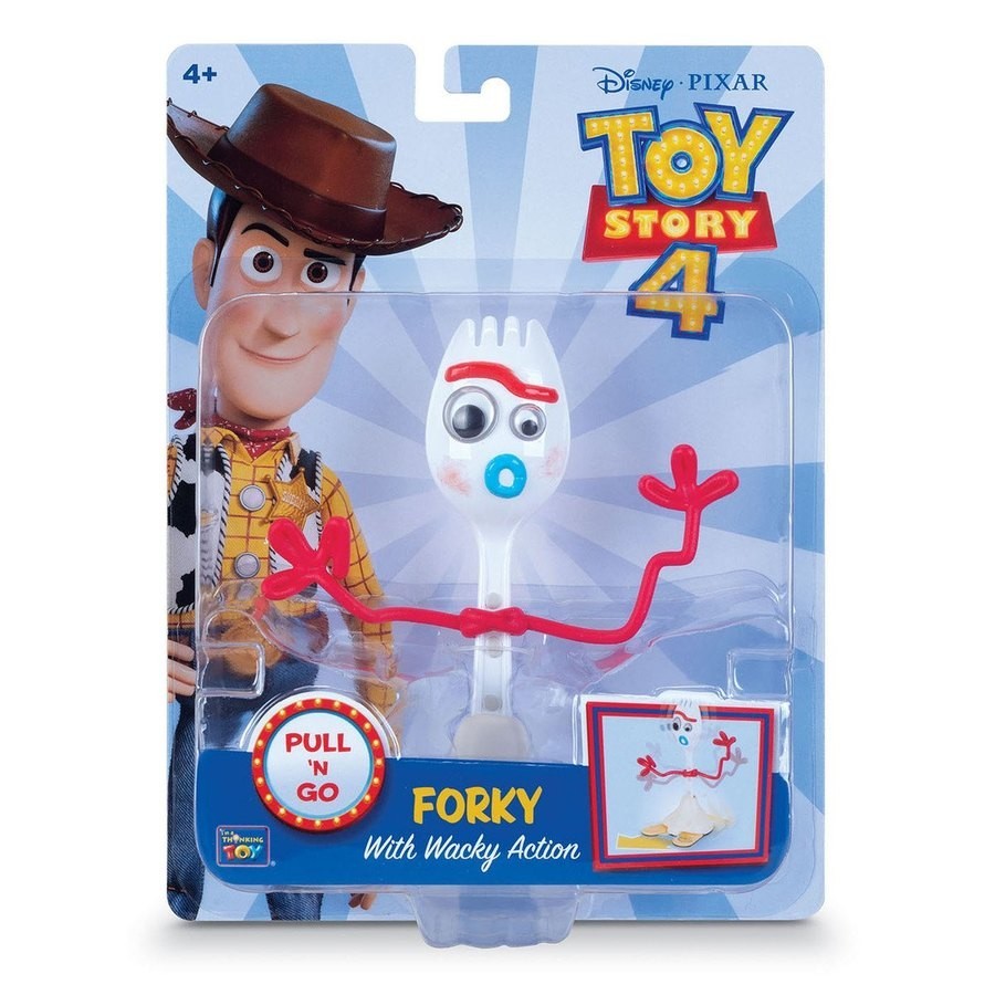 Lowest Price Guaranteed - Plaything Tale - Pull 'n' Go Forky - Extraordinaire:£10[dab9718nb]