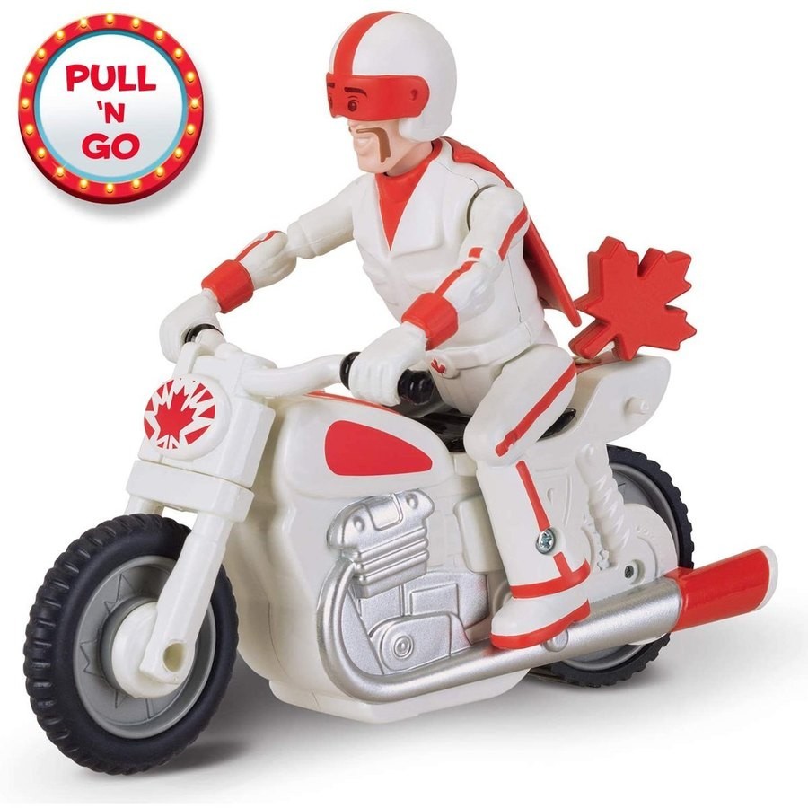 Disney Pixar Toy Story 4 Duke Caboom Along With Motorcycle