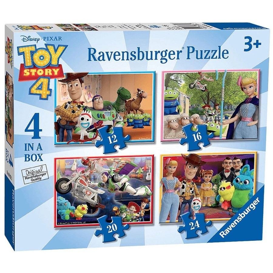 Ravensburger 4 in a Box Puzzles - Disney Pixar Toy Tale 4