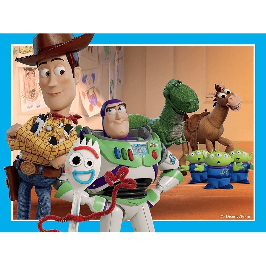 Sale - Ravensburger 4 in a Package Puzzles - Disney Pixar Plaything Story 4 - Deal:£5[chb9732ar]