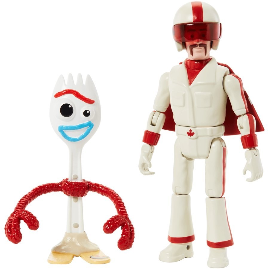 Disney Pixar Plaything Story 4 17 centimeters Body - Forky as well as Duke Caboom