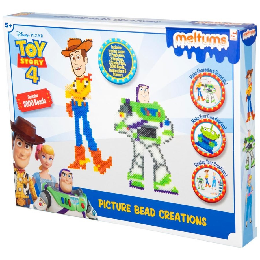 Fall Sale - Disney Pixar Toy Account 4 Meltums Picture Bead Creations - E-commerce End-of-Season Sale-A-Thon:£9[sab9748nt]