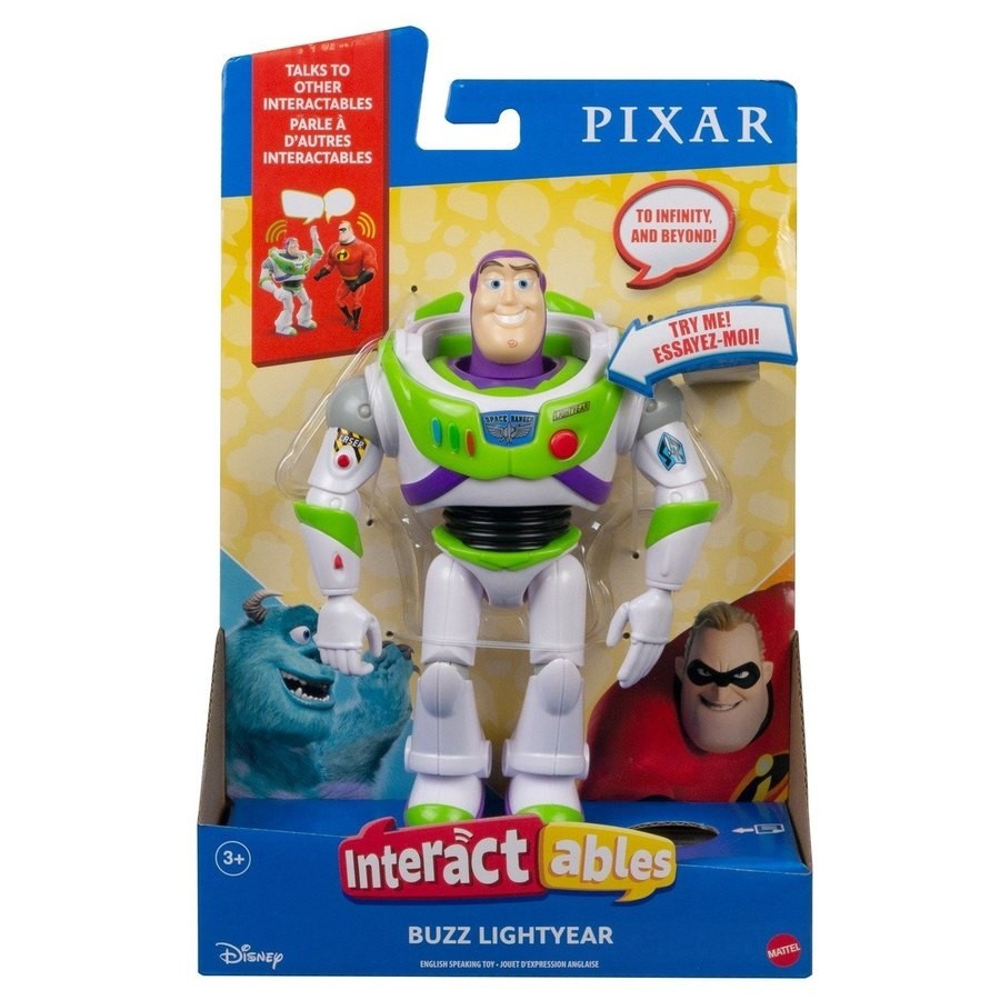 Everyday Low - Disney Pixar Plaything Story Interactables Number - Buzz Lightyear - Price Drop Party:£19