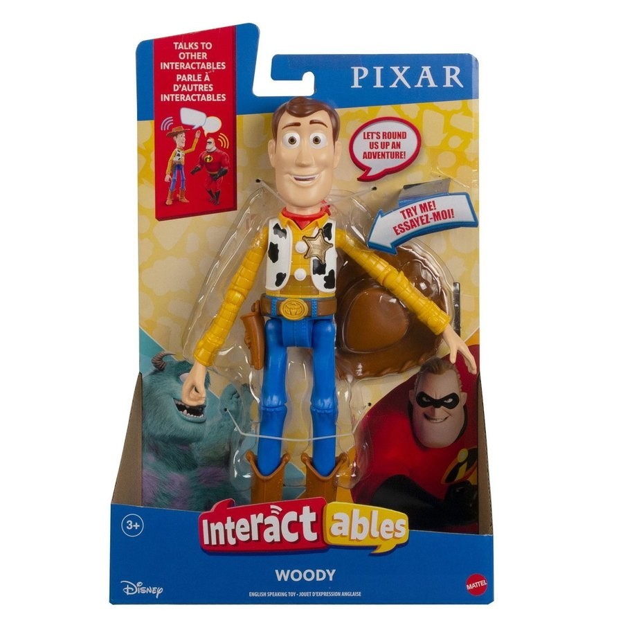 Disney Pixar Plaything Tale Interactables Figure - Woody