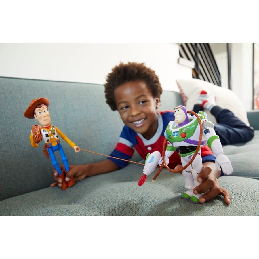 Lowest Price Guaranteed - Disney Pixar Toy Story 4 - Woody And News Lightyear - One-Day Deal-A-Palooza:£25[hob9761ua]