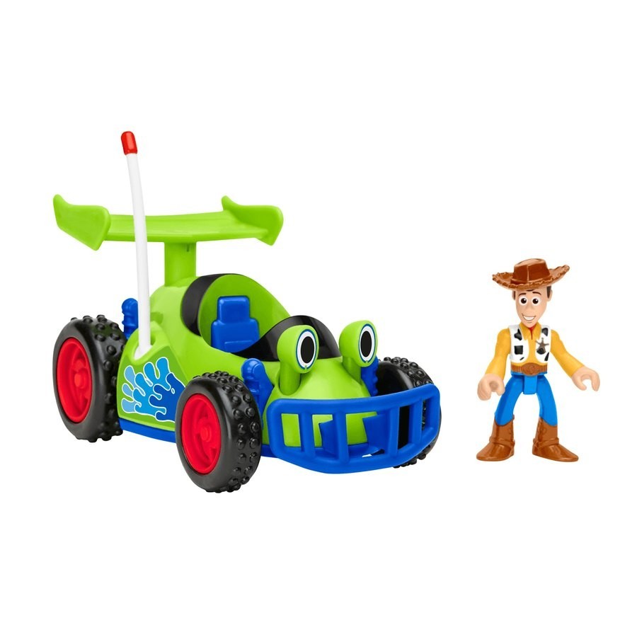 Fisher-Price Imaginext Disney Pixar Toy Story - Woody as well as Dashing Car