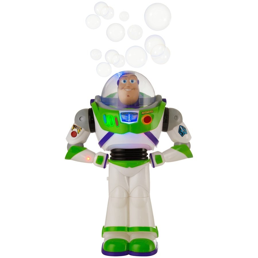 May Flowers Sale - Disney Pixar Toy Story Hype Lightyear Bubble Blower - Surprise Savings Saturday:£26