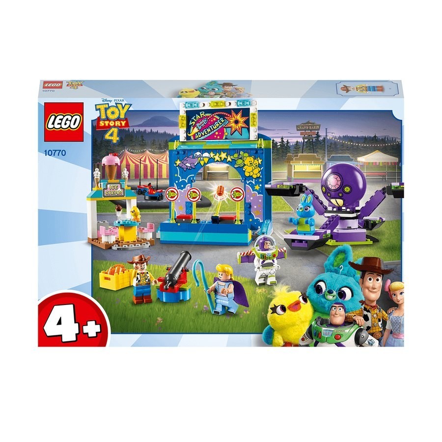 Click and Collect Sale - LEGO Disney Pixar Toy Tale 4 Talk and also Woody's Carnival Mania!- 10770 - Frenzy:£39[gab9768wa]
