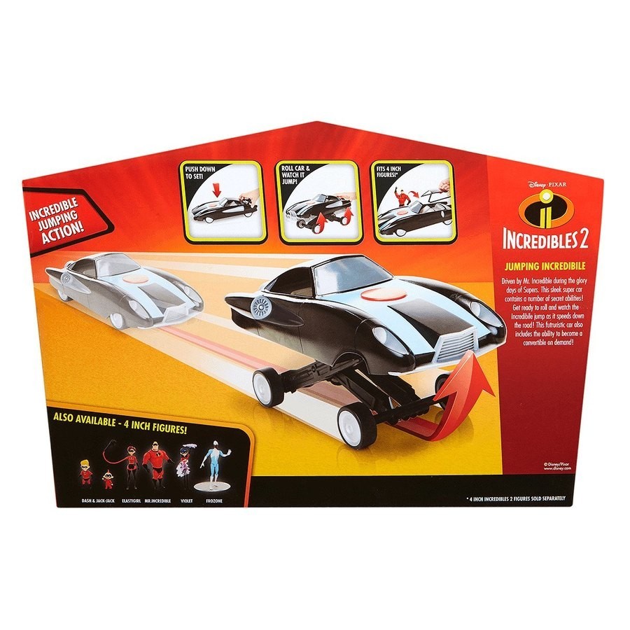 Markdown Madness - Disney Pixar Incredibles 2 Hopping Fabulous Automobile - President's Day Price Drop Party:£25