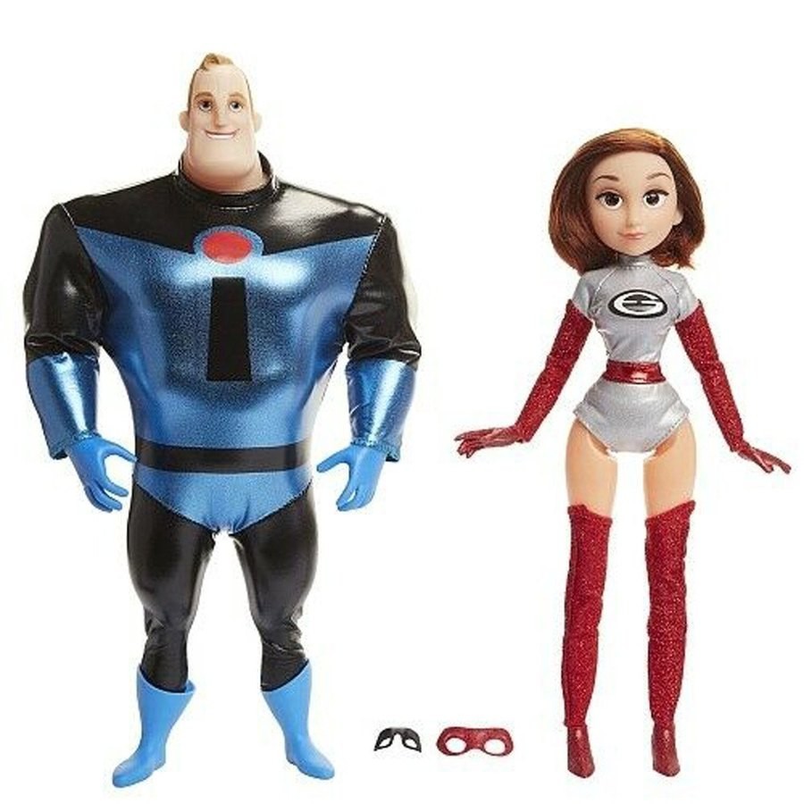 Two for One Sale - Disney Pixar Incredibles 2 Amounts - Elastgirl & Mr.Incredible - Liquidation Luau:£29[jcb9838ba]