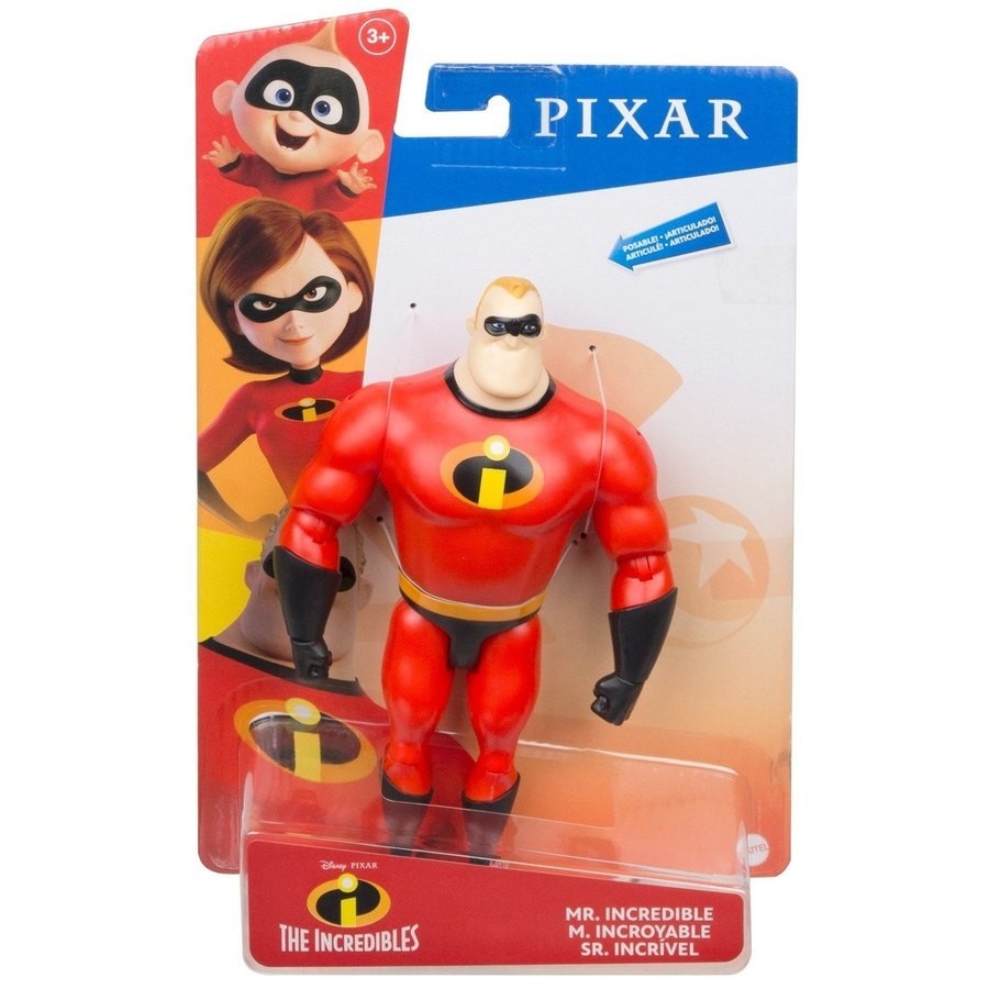 Fire Sale - Disney Pixar The Incredibles Mr. Amazing Figure - Spree:£10[lib9843nk]