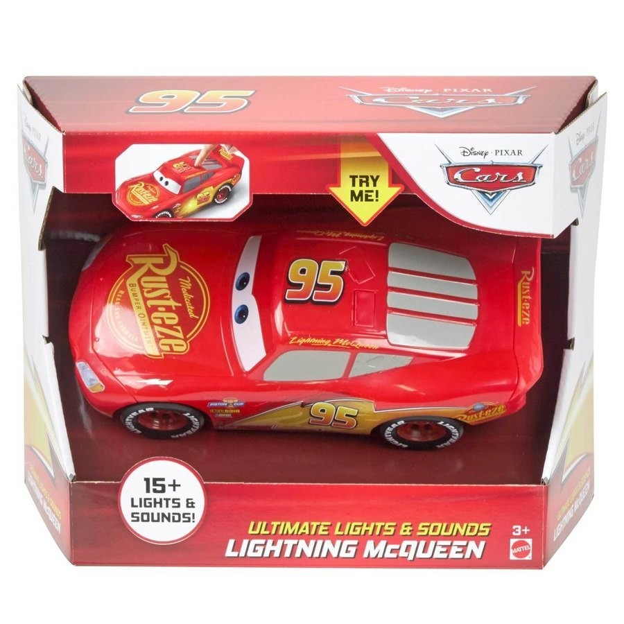 Doorbuster Sale - Disney Pixar Cars Ultimate Lighting & Appears - Super McQueen - Boxing Day Blowout:£29[alb9850co]