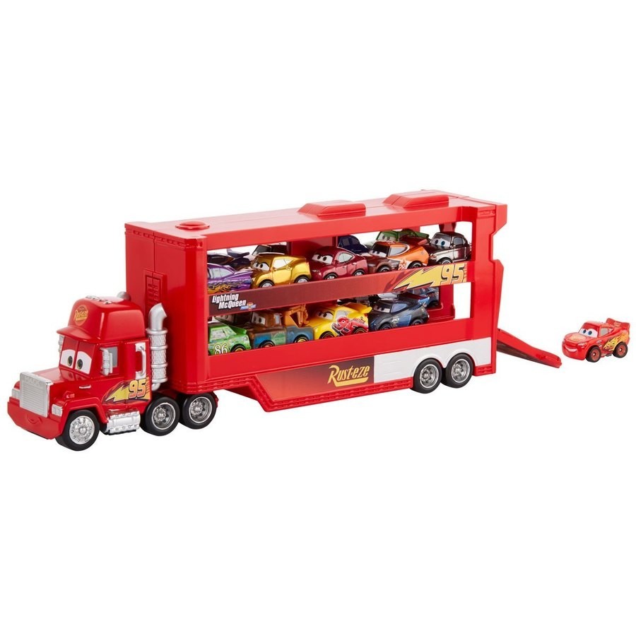 Early Bird Sale - Disney Pixar Cars Mack Mini Racers Hauler Truck - Value:£20