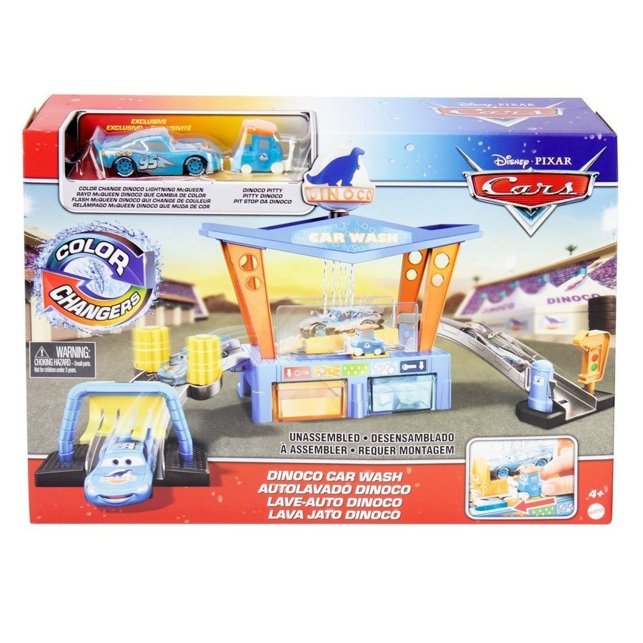 Closeout Sale - Disney Pixar Cars: Dinoco Colour Change Auto Laundry Playset - Virtual Value-Packed Variety Show:£26