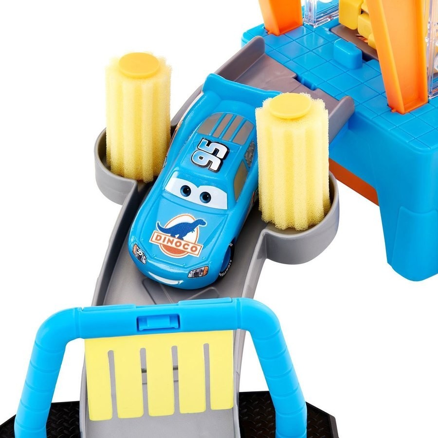 Disney Pixar Cars: Dinoco Colour Modification Vehicle Wash Playset
