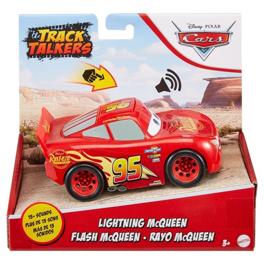 Closeout Sale - Disney Pixar Cars Track Talkers - Super McQueen - Winter Wonderland Weekend Windfall:£12[neb9877ca]