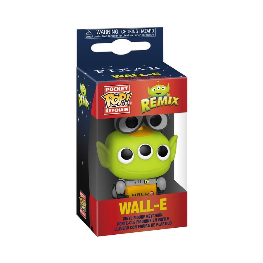 Final Sale - Funko Pop! Pocket Keychain: Wall-E Remix - Savings:£5