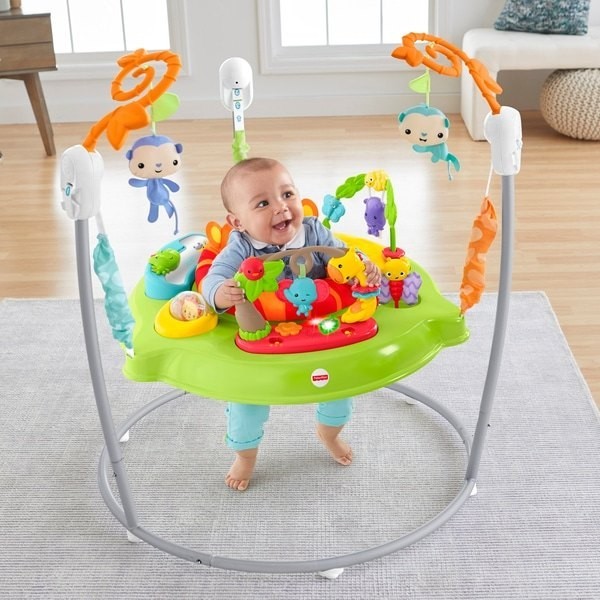 Everything Must Go - Fisher-Price Roaring Jungle Infant Jumperoo - Weekend Windfall:£58[cob9885li]