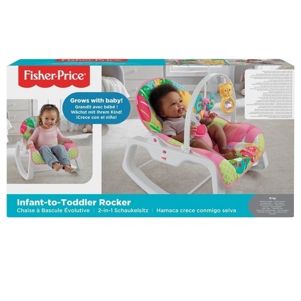 No Returns, No Exchanges - Fisher-Price Infant-to-Toddler Rocker Pink - Mania:£43[cob9886li]
