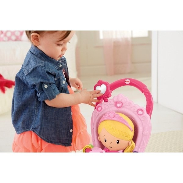 Fisher-Price Princess Or Queen Stroll-Along Music Walker and Dolly Gift Set