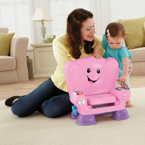 Members Only Sale - Fisher-Price Laugh & Learn Smart Stage Pink Task Chair - Women's Day Wow-za:£35