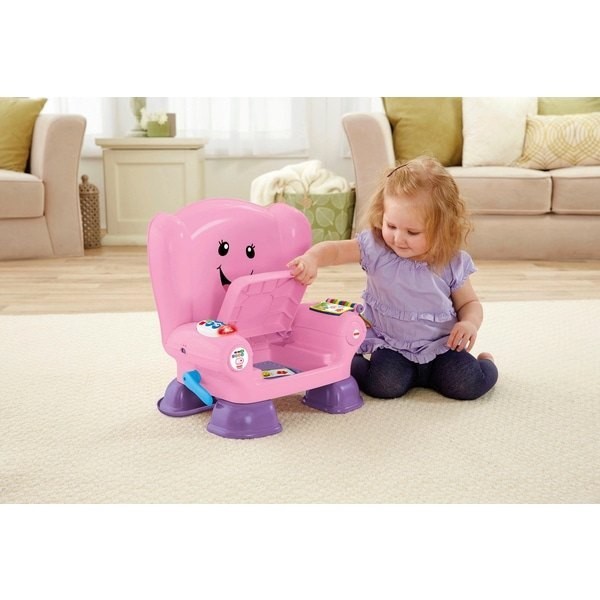 Spring Sale - Fisher-Price Laugh & Learn Smart Stage Pink Activity Chair - Boxing Day Blowout:£35[sab9890nt]