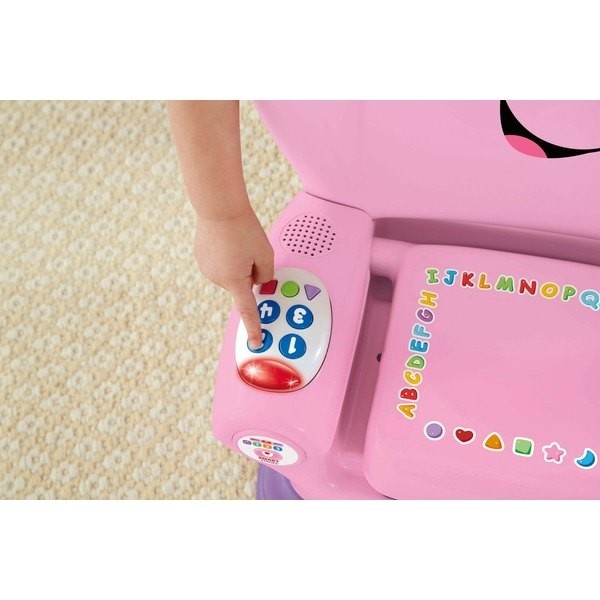 Discount - Fisher-Price Laugh & Learn Smart Phase Pink Activity Chair - Reduced-Price Powwow:£33