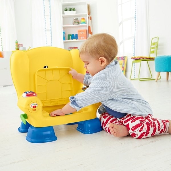 Cyber Week Sale - Fisher-Price Laugh & Learn Smart Organizes Yellowish Task Chair - Unbelievable Savings Extravaganza:£28