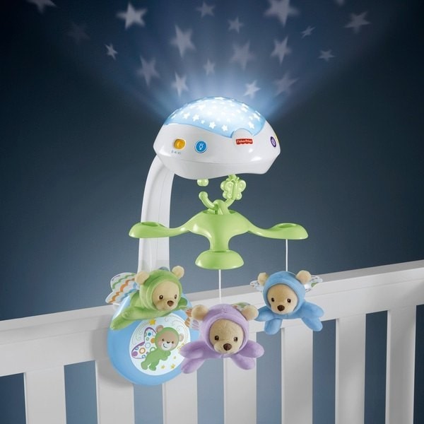Fisher-Price Butterfly Dreams 3-in-1 Newborn Illumination Projector Mobile