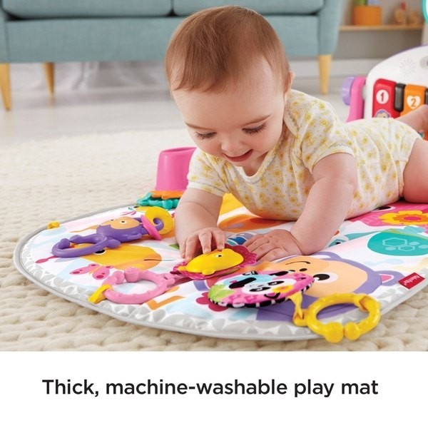 Fisher-Price Piano Infant Play Floor Covering and also Play Health And Fitness Center Pink