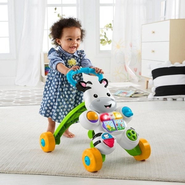 Gift Guide Sale - Fisher-Price Learn along with Me Zebra Pedestrian Little One Walker - Father's Day Deal-O-Rama:£21
