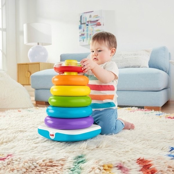 Free Shipping - Fisher-Price Giant Rock-a-Stack Plaything For Toddlers - Hot Buy:£12[cob9901li]