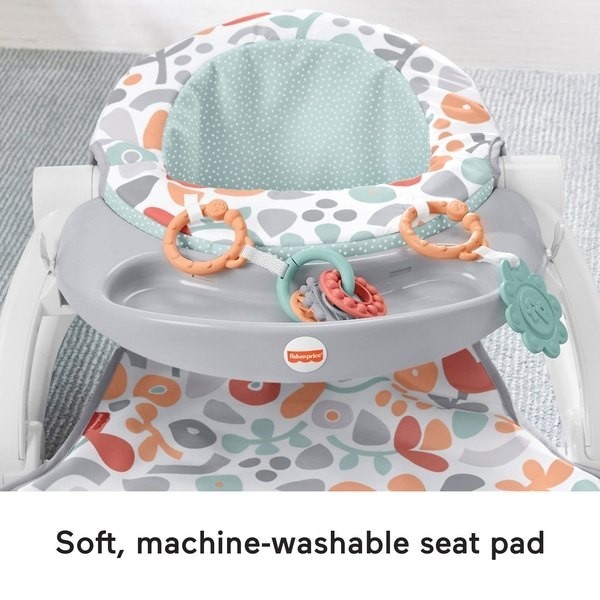 Fisher-Price Sugary Food Summer Season Blossoms Sit-Me-Up Floor Seat
