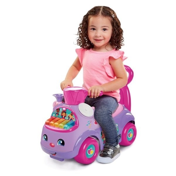 Fisher-Price Little Individuals Music Ceremony Purple Ride-on