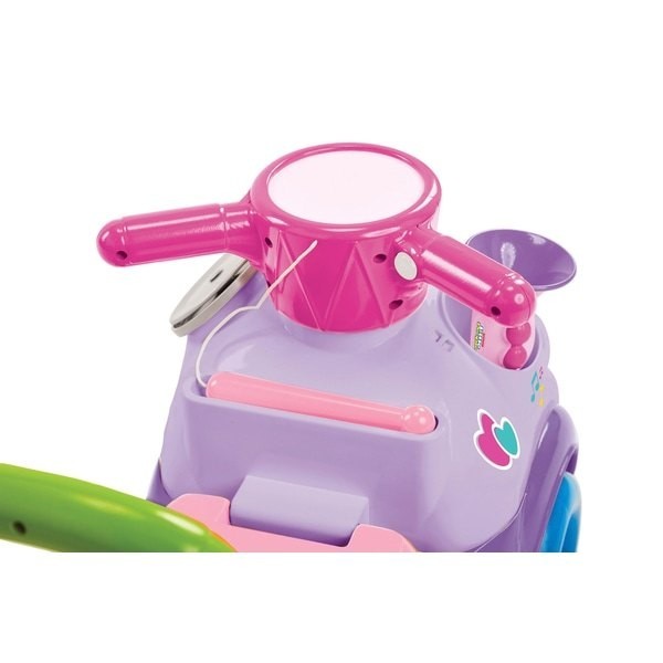 Fisher-Price Little Individuals Music March Violet Ride-on