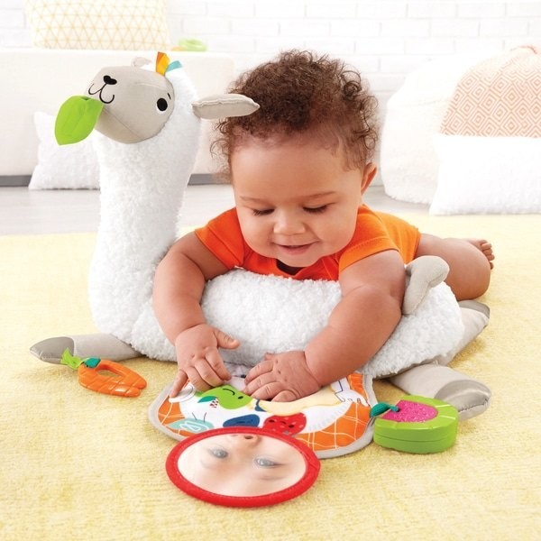 Warehouse Sale - Fisher-Price Grow-with-Me Tummy Time Llama - Give-Away Jubilee:£27