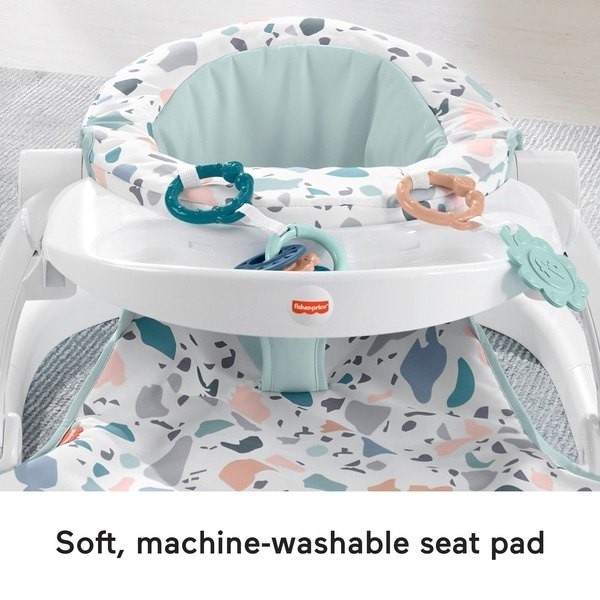 Christmas Sale - Fisher-Price Terrazzo Sit Me Up Flooring Seat - Boxing Day Blowout:£42