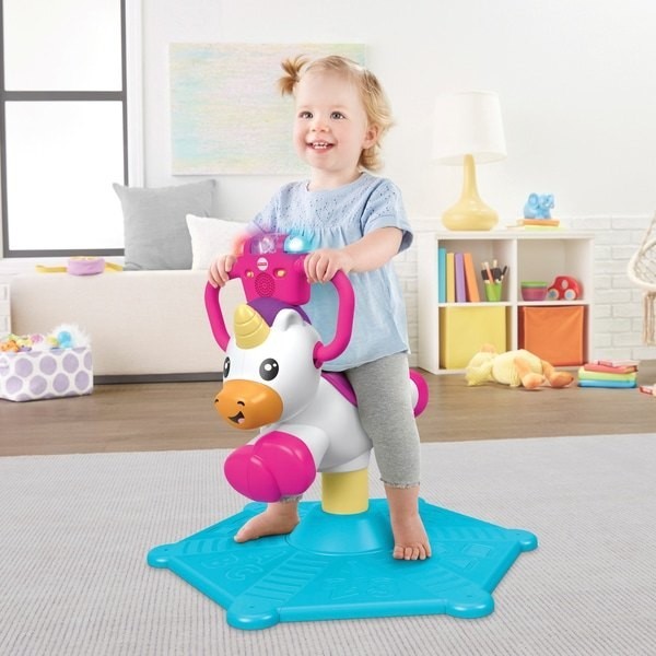Fisher-Price Bounce and Spin Unicorn Ride On