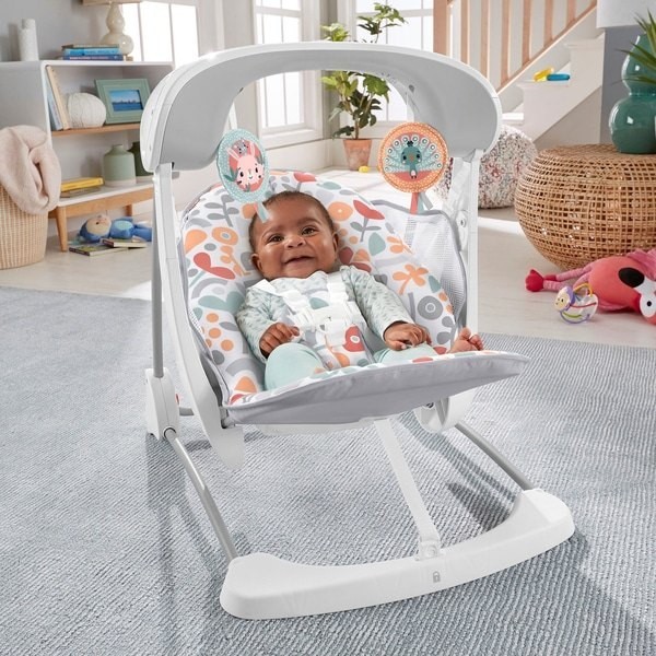 Click Here to Save - Fisher-Price Dessert Summer Season Blossoms Take-Along Swing and Chair - Cash Cow:£68