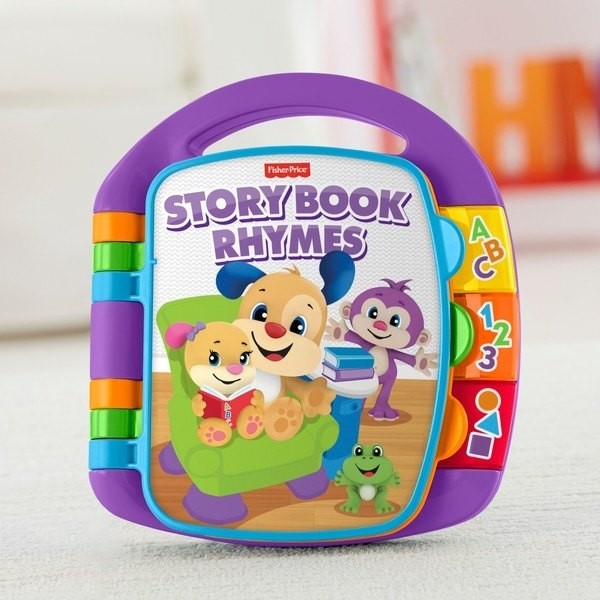 Super Sale - Fisher-Price Laugh & Learn Storybook Rhymes Activity Toy - Spree:£12[amb9931az]