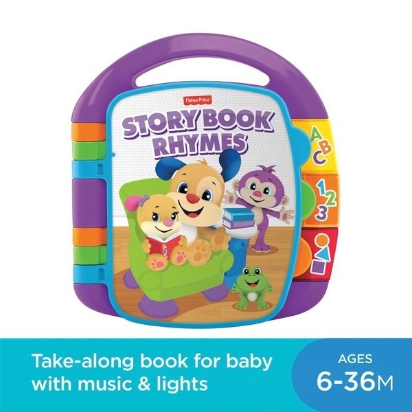 Last-Minute Gift Sale - Fisher-Price Laugh & Learn Storybook Rhymes Activity Plaything - Black Friday Frenzy:£12