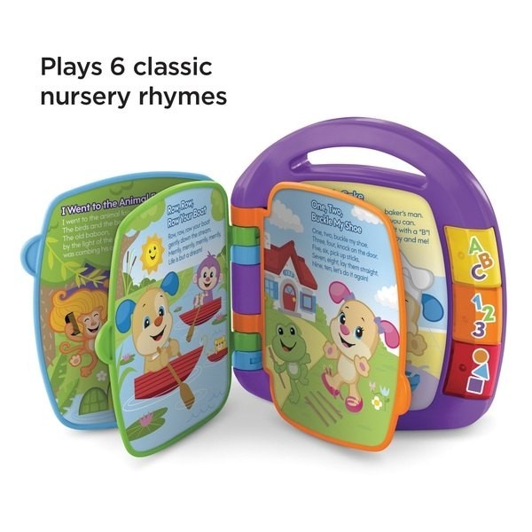 November Black Friday Sale - Fisher-Price Laugh & Learn Storybook Rhymes Activity Toy - Boxing Day Blowout:£12