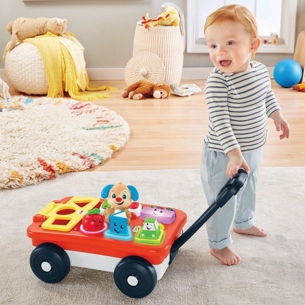 Fisher-Price Laugh & Learn Pull & Play Learning Buck Wagon