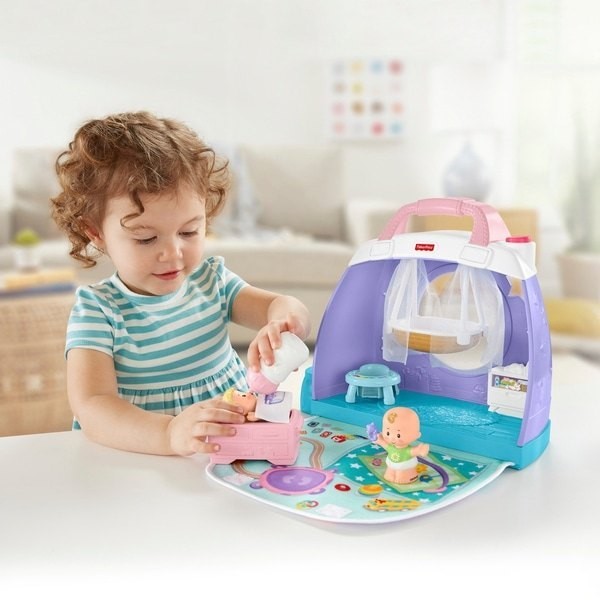 Fisher-Price Minimal Individuals Infants Cuddle & Play Nursery Playset