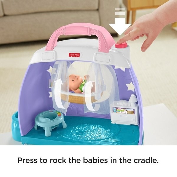 Fisher-Price Bit People Infants Cuddle & Play Baby's Room Playset