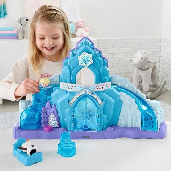 Two for One - Fisher-Price Minimal Folks Disney Frozen Elsa's Ice Royal residence - Value:£43[lab9942ma]