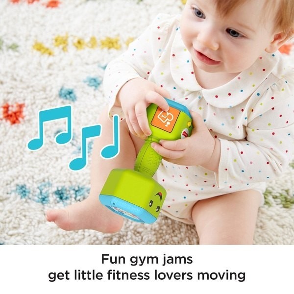 Fisher-Price Awaiting Repetitions Dumbbell Set