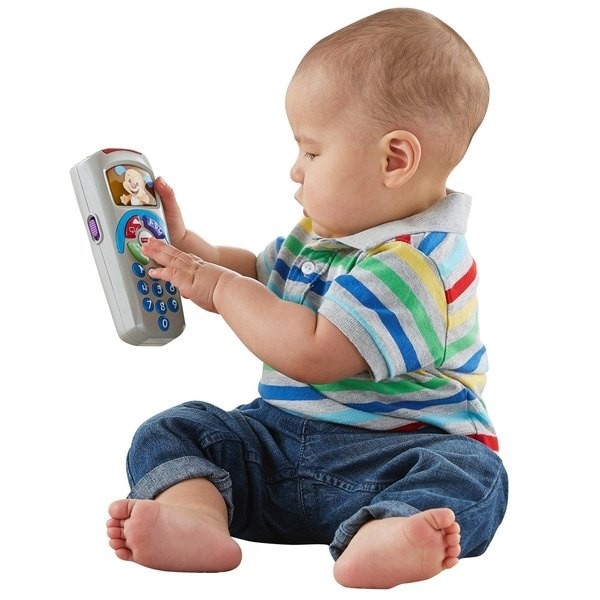 February Love Sale - Fisher-Price Laugh & Learn Remote Baby Music Plaything - Digital Doorbuster Derby:£8[lab9954ma]