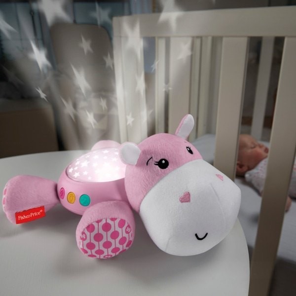 Fisher-Price Hippo Estimate Soother Pink Infant Projector